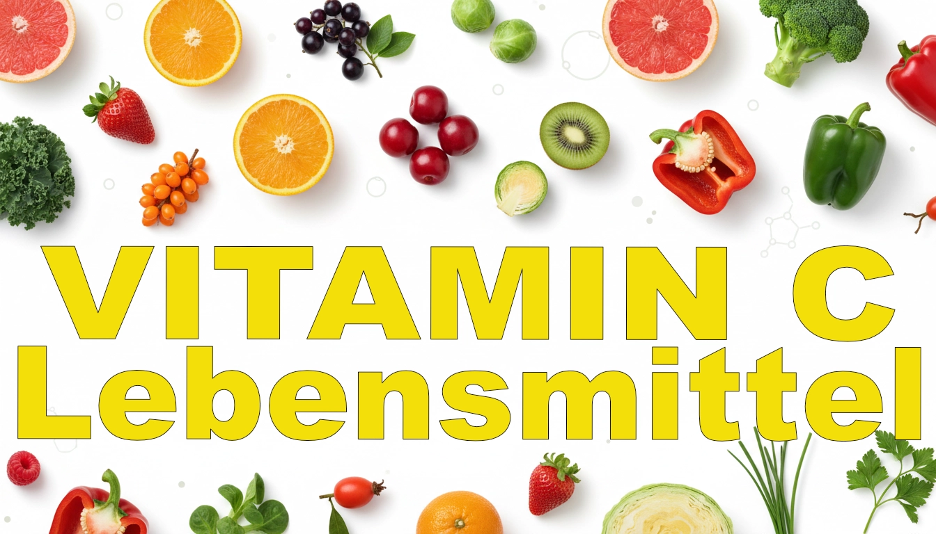 Vitamin C-haltige Nahrungs- und Lebensmittel.